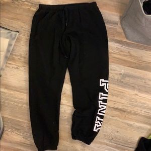 PINK large black sweatpants